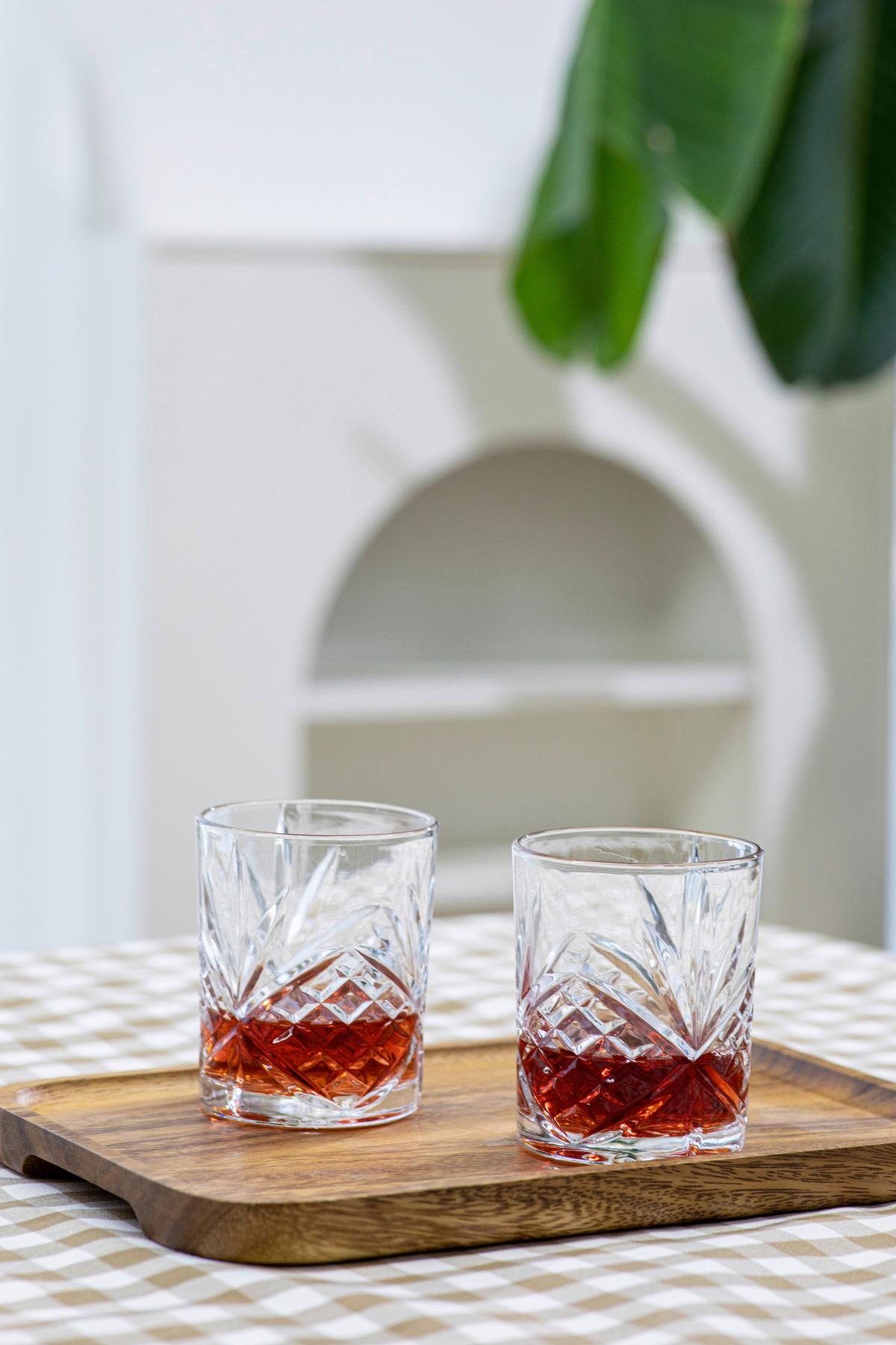 Set Kozarcev Whiskey, 4 Kos - prosojno, Basics, steklo (8.2/9.8cm) - Echtwerk