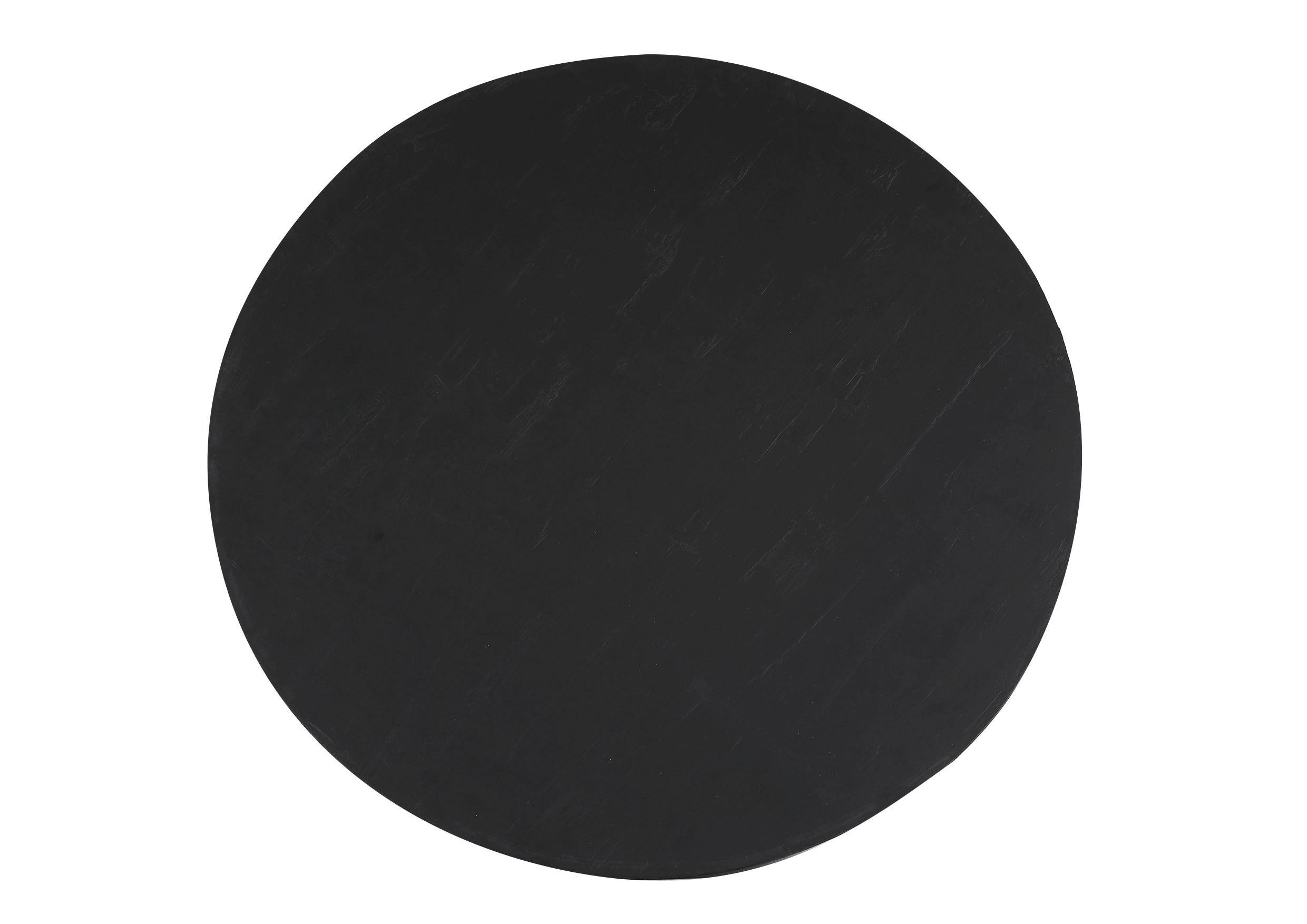 Esstisch Paris Schwarz MDF mit Gipsputz Finish - Schwarz, MODERN, Holzwerkstoff (120/120/76cm) - Mömax