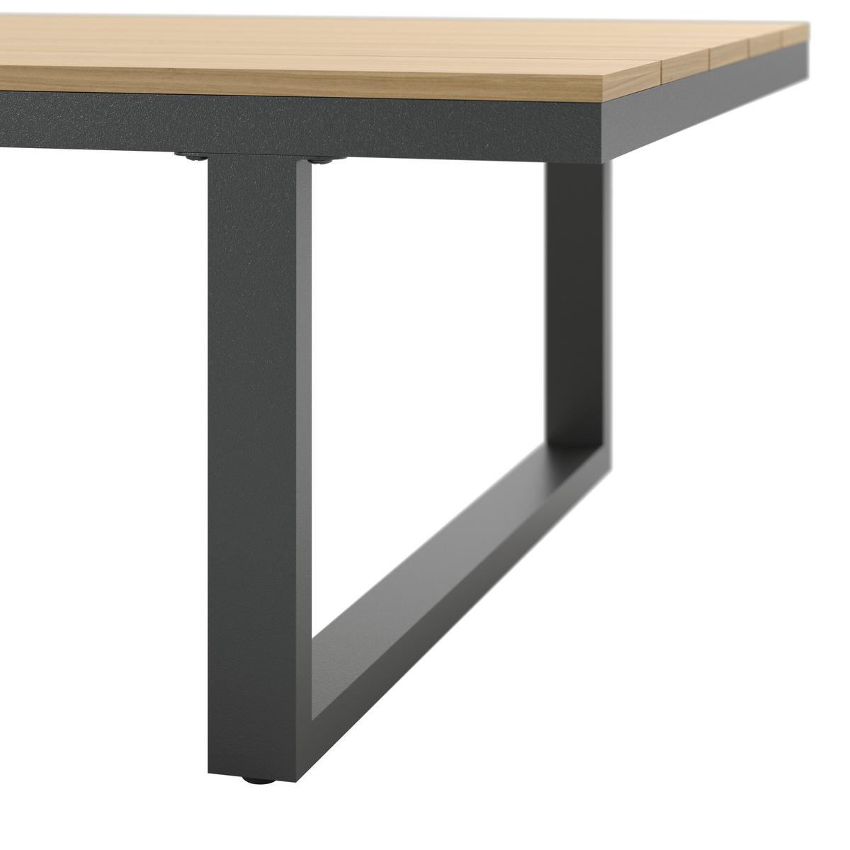 Garnitură grădină Arianna - crem/culoare natur, Modern, plastic/metal (228/74/74cm) - Bessagi Garden