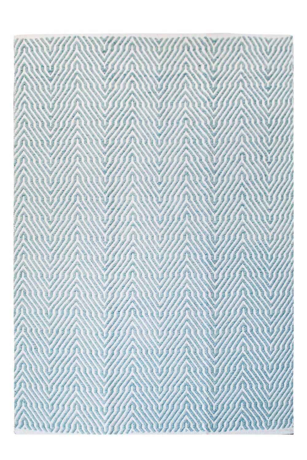 FLACHWEBETEPPICH APERITIF 410 TÜRKIS - Türkis, Konventionell, Textil (120/170cm) - Kayoom