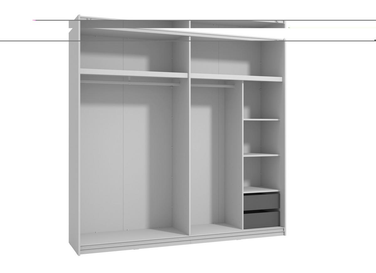 Fiókos Betét Arbela - szürke, Basics, faalapú anyag (44/38/41,5cm) - Ti'me