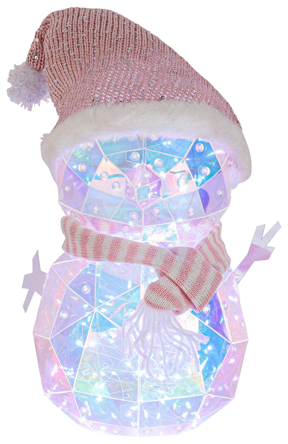 LED-Dekoleuchte Snoi Multicolor max. 6 Watt - Transparent/Rosa, MODERN, Kunststoff/Textil (17/24/37cm) - Modern Living