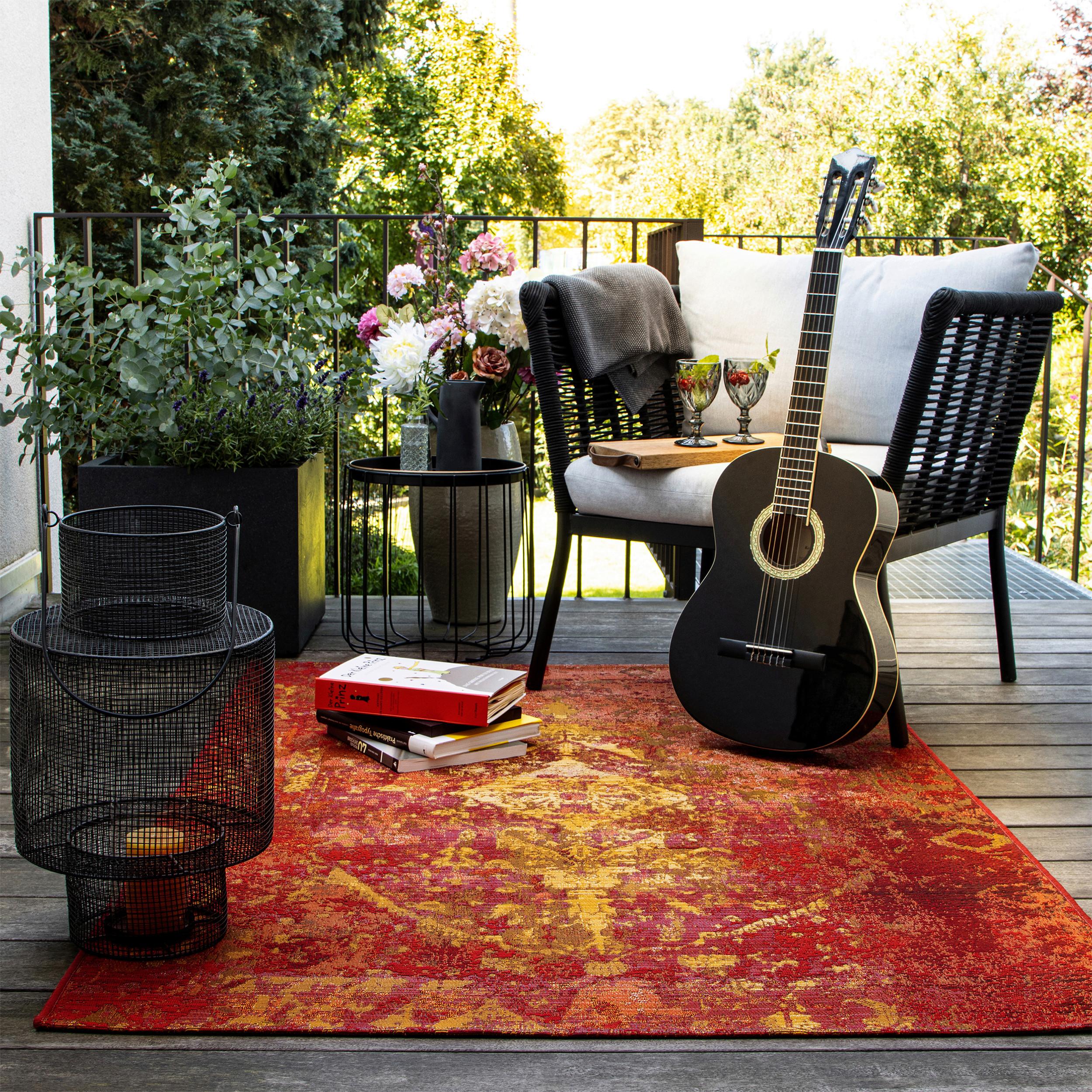 Outdoorteppich my Gobelina Rot ca. 120x170cm - Rot, Design, Textil (120/170cm) - Obsession