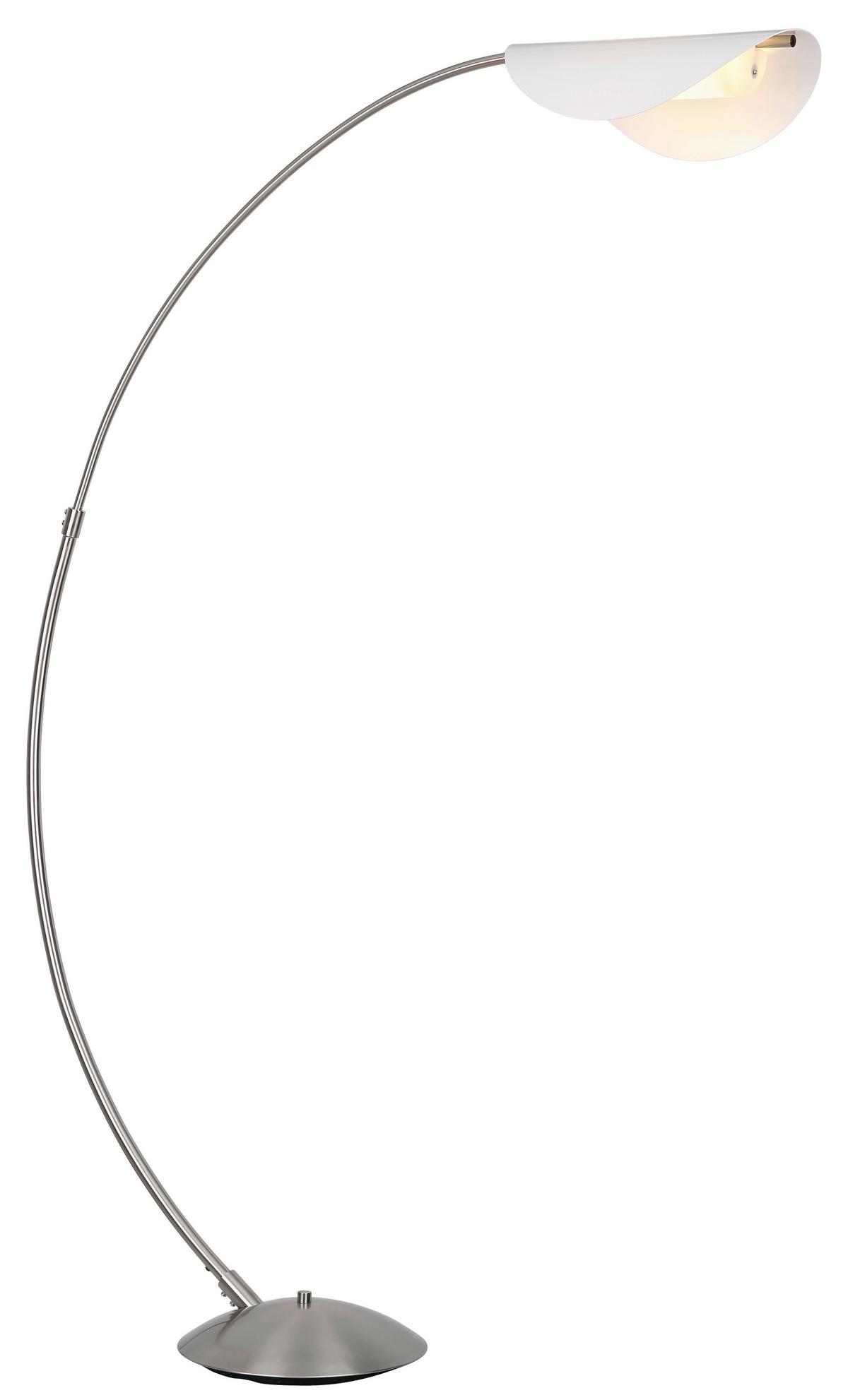 LED-STEHLEUCHTE 58032N ROBLES - Weiss/Schwarz, Design, Kunststoff/Metall (124/35/182cm) - Globo