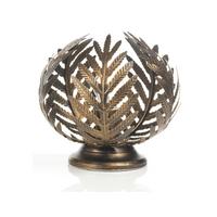 Tischleuchte Felce Bronzo Bronzefarben max. 22 Watt - Bronzefarben, Natur, Metall (25/25cm)