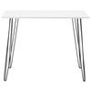 SKRIVBORD MARC - vit/svart, Modern, metall/trä (98/60/75cm) - Bessagi Home