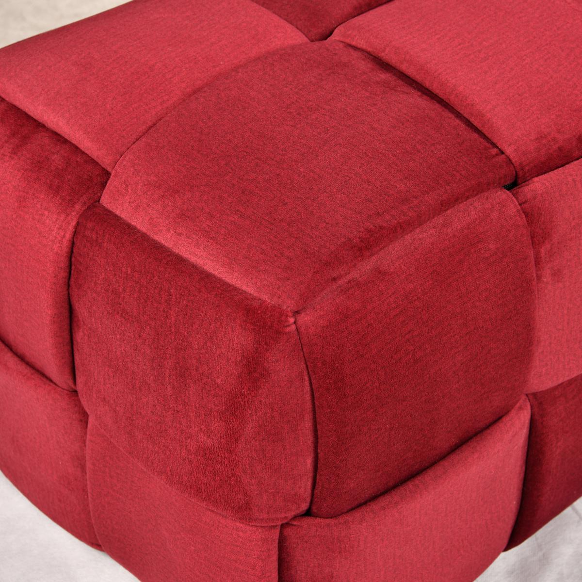 TABURET ELLIOT - roșu burgund, Modern, plastic/lemn (124/41/46cm) - Mömax