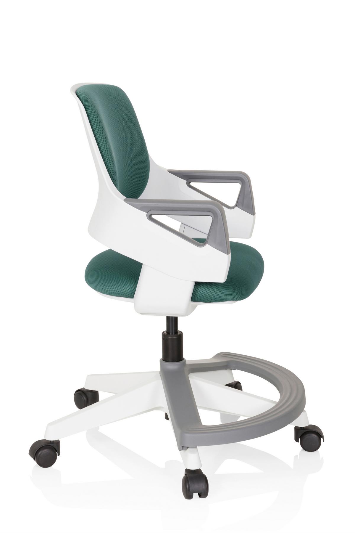 Otroški Vrtljivi Stol Kid Flex, Zelena - barve petroleja/bela, Moderno, umetna masa/tekstil (53/80 - 93/60cm) - MID.YOU