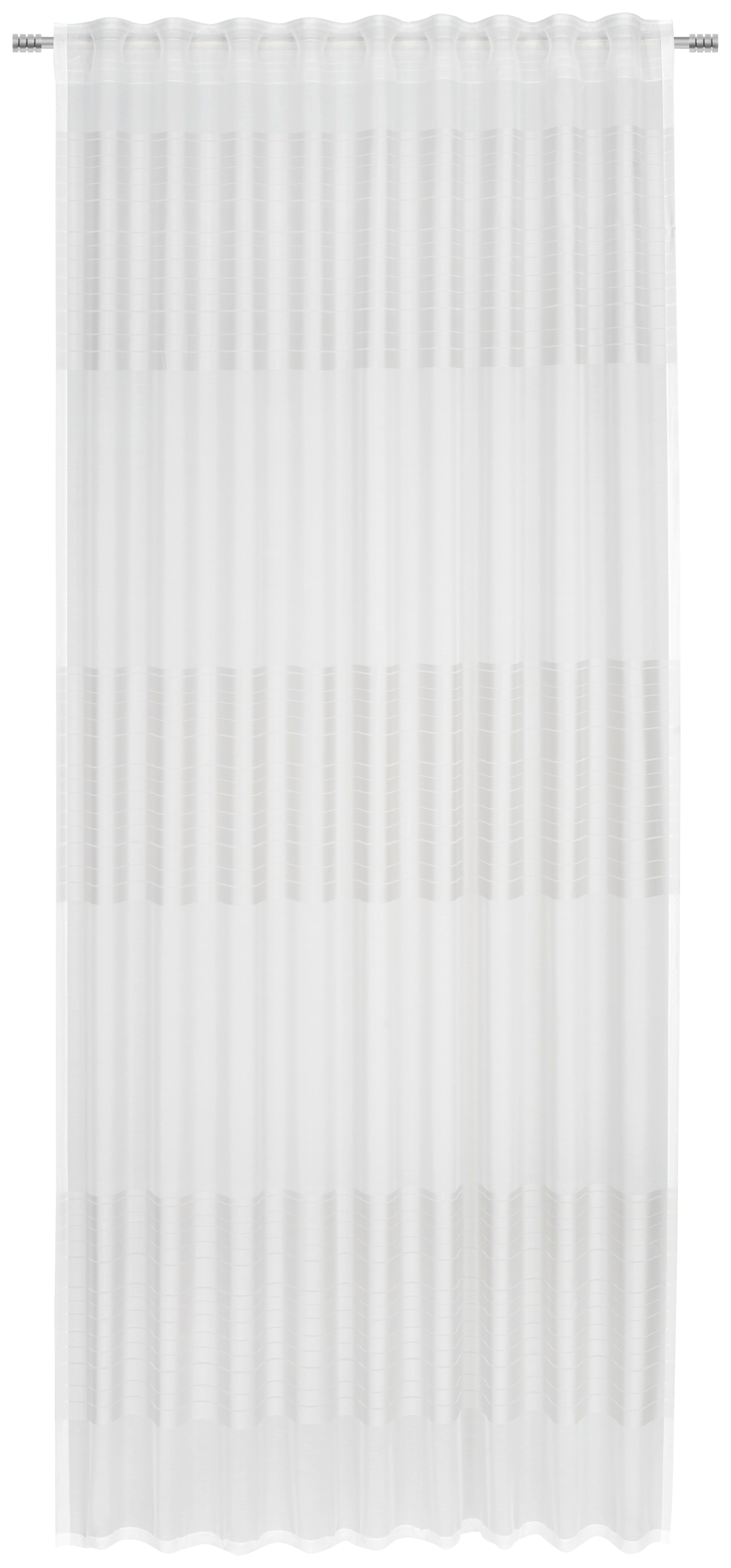 ZASŁONA GOTOWA TORBOLE - kolor srebrny, Basics, tkanina (140/245cm) - Novel