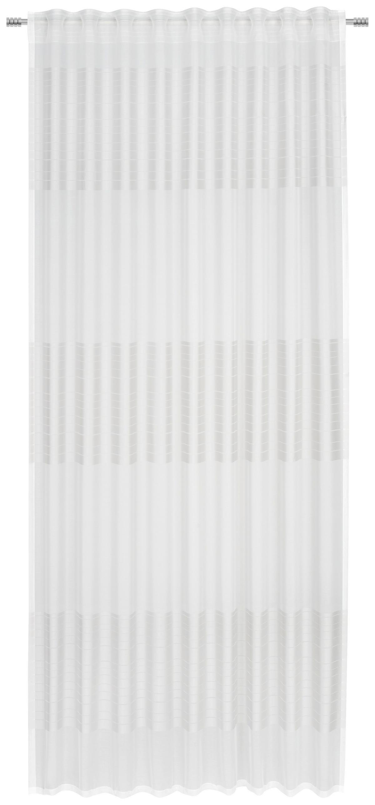 ZASŁONA GOTOWA TORBOLE - kolor srebrny, Basics, tkanina (140/245cm) - Novel