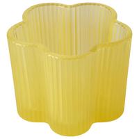 Teelichthalter Fiona I Hellgelb - Hellgelb, Basics, Glas (7,5/6cm) - Mömax