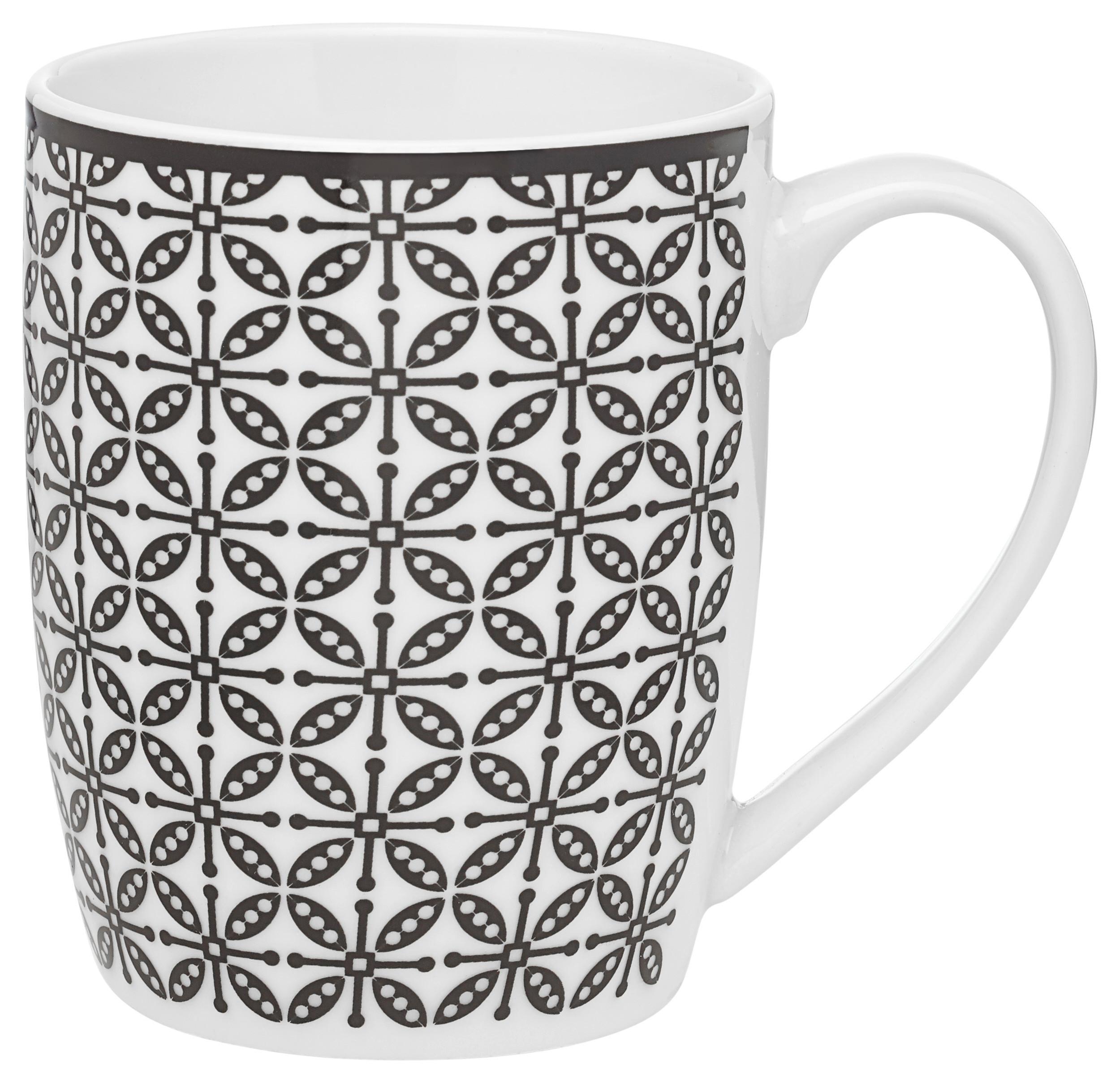 KAFFEMUGG SHIVA - vit/svart, Lifestyle, keramik (8,5/10,5cm) - Modern Living