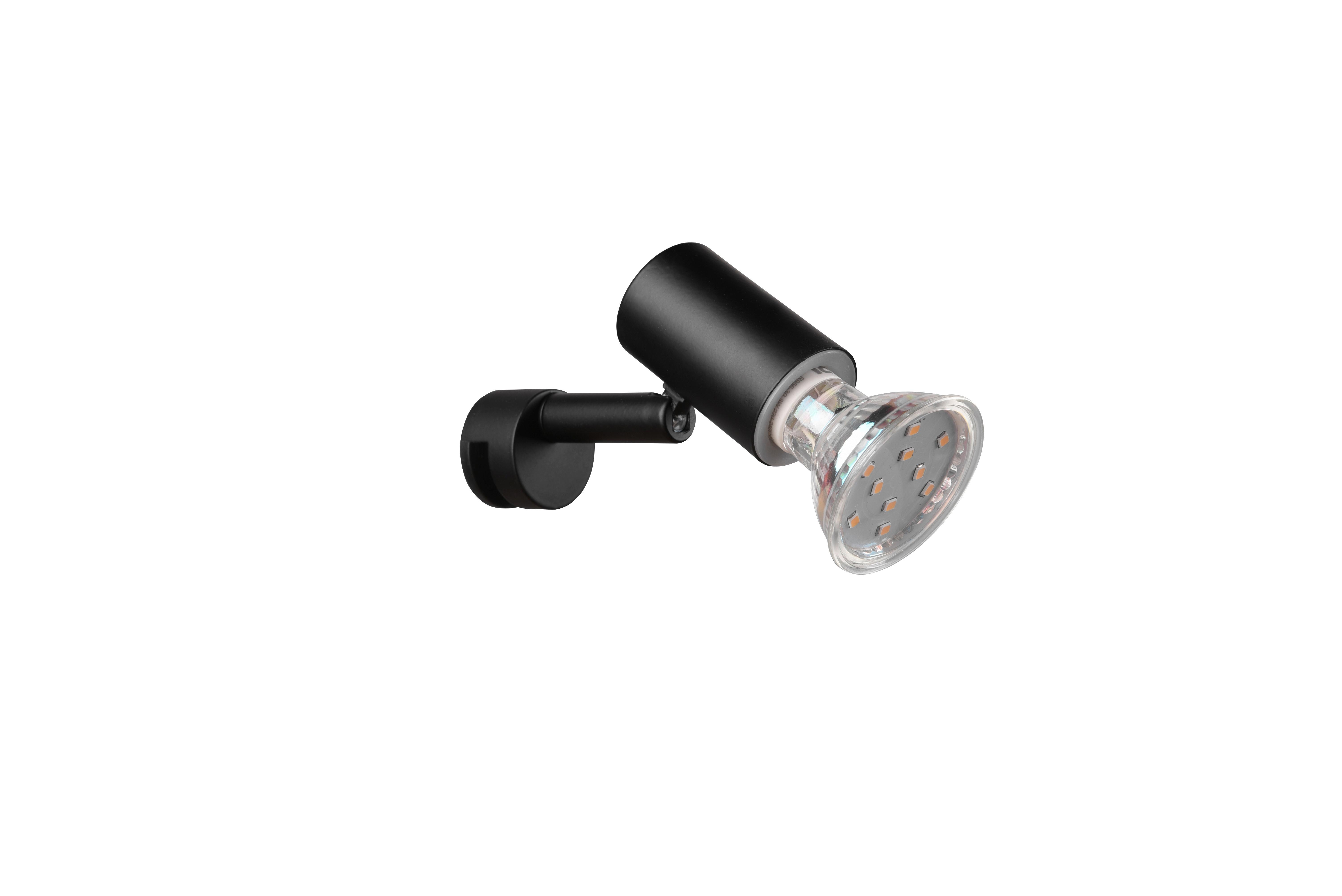 Wandstrahler Lorenzo in Schwarz max. 5 Watt - Schwarz, Basics, Metall (3/5/10cm) - Trio Leuchten