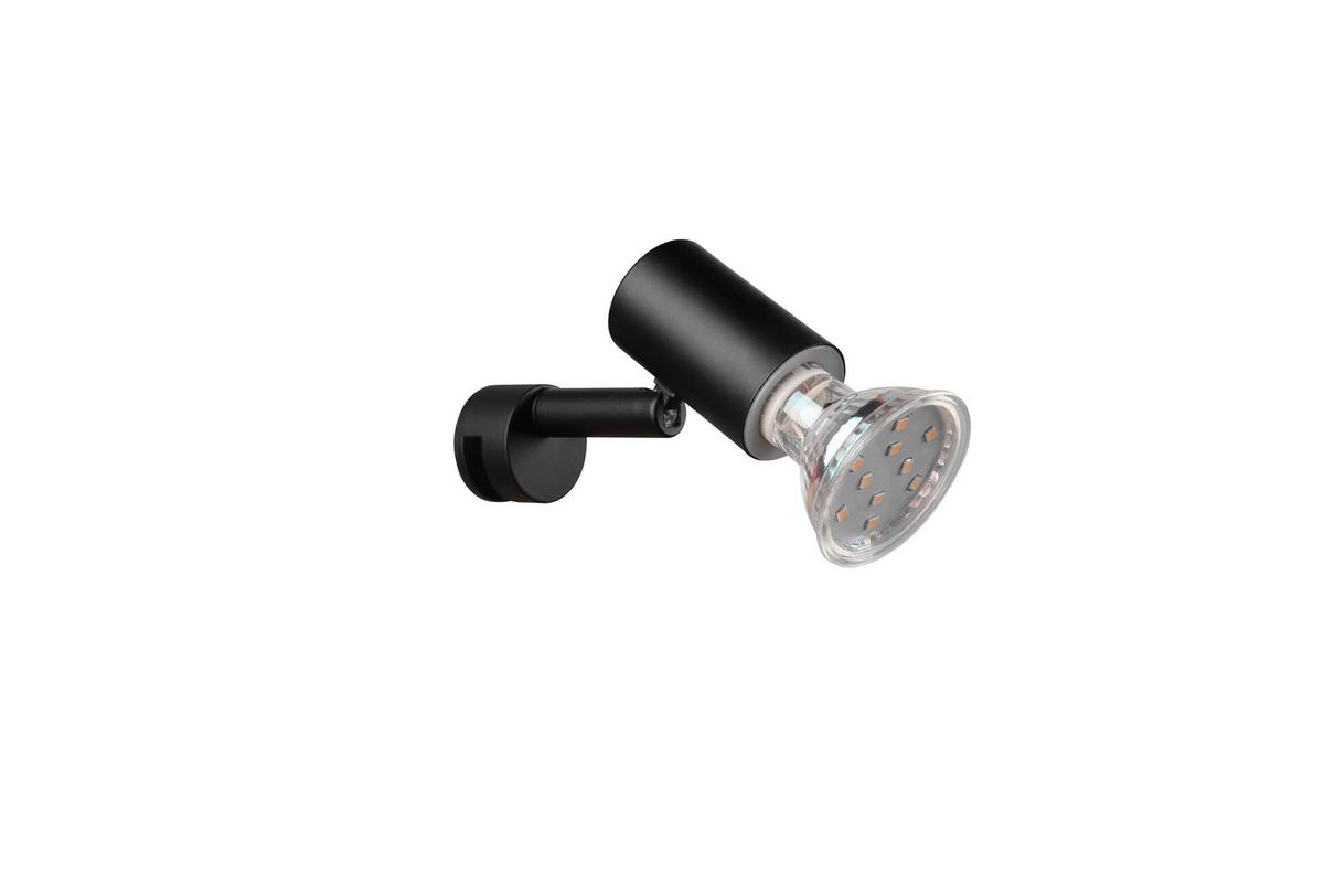 Wandstrahler Lorenzo in Schwarz max. 5 Watt - Schwarz, Basics, Metall (3/5/10cm) - Trio Leuchten