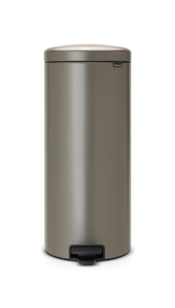 KOSZ NA ODPADY 114441 - kolor platynowy, Basics, tworzywo sztuczne/metal (29,3/67,9/38cm) - Brabantia