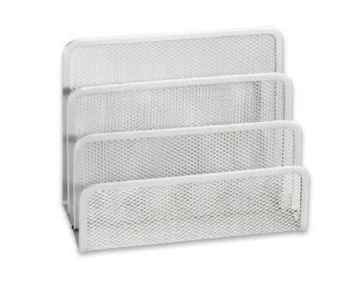 Pisemski Odlagalnik Mesh, Srebrna - srebrne barve, kovina (17,5/8,2/13,5cm) - Mömax