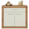 COMMODE MALTA  -EXKLUSIV- - Wit/Eikenkleuren, Konventionell, Houtcomposiet/Kunststof (97/86/40cm) - Mömax