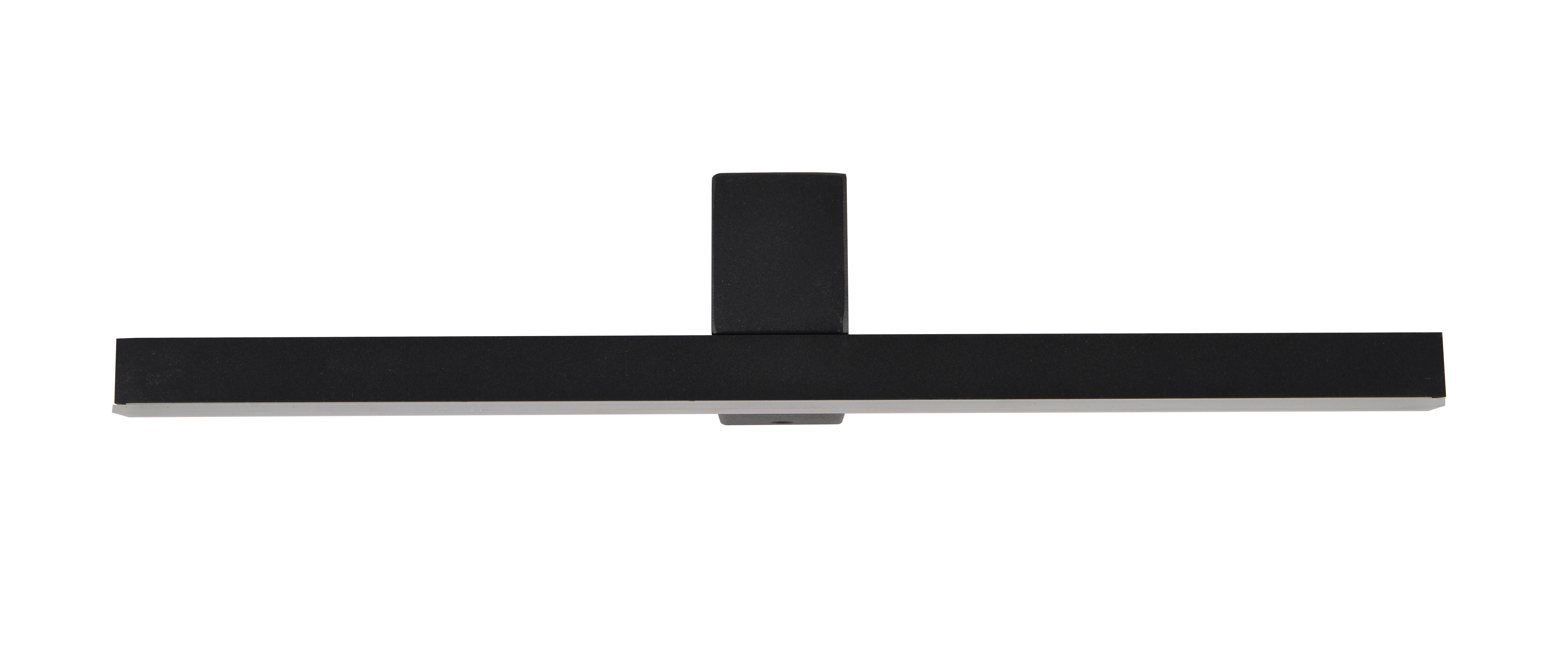 Spiegelleuchte Lp-778/1w M Bk Nevada - Schwarz, Basics, Metall (7/40/9.5cm)