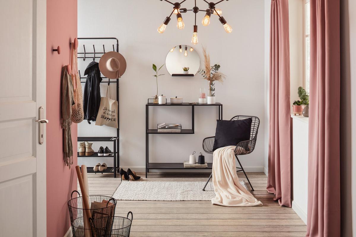 Haken Pamilla in Altrosa, 3er Set - Altrosa, MODERN, Textil (10/8/6/6/6/5,4cm) - Mömax