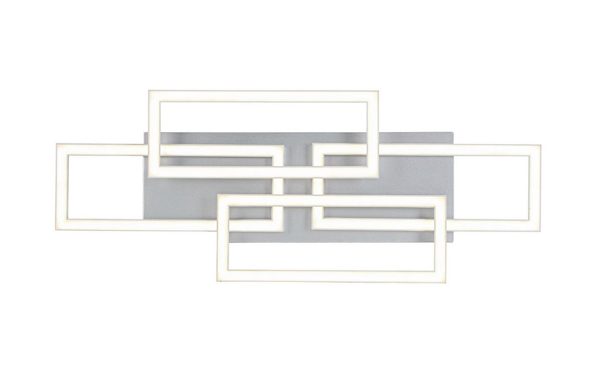 LED Mennyezeti Lámpa Mega - nikkelszínű/ezüstszínű, Modern, műanyag/fém (72/28,4/8cm) - Mömax