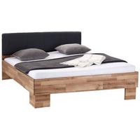 Krevet James - boje grafita/boje hrasta, Konvencionalno, drvni materijal/tekstil (180/200cm) - Premium Living