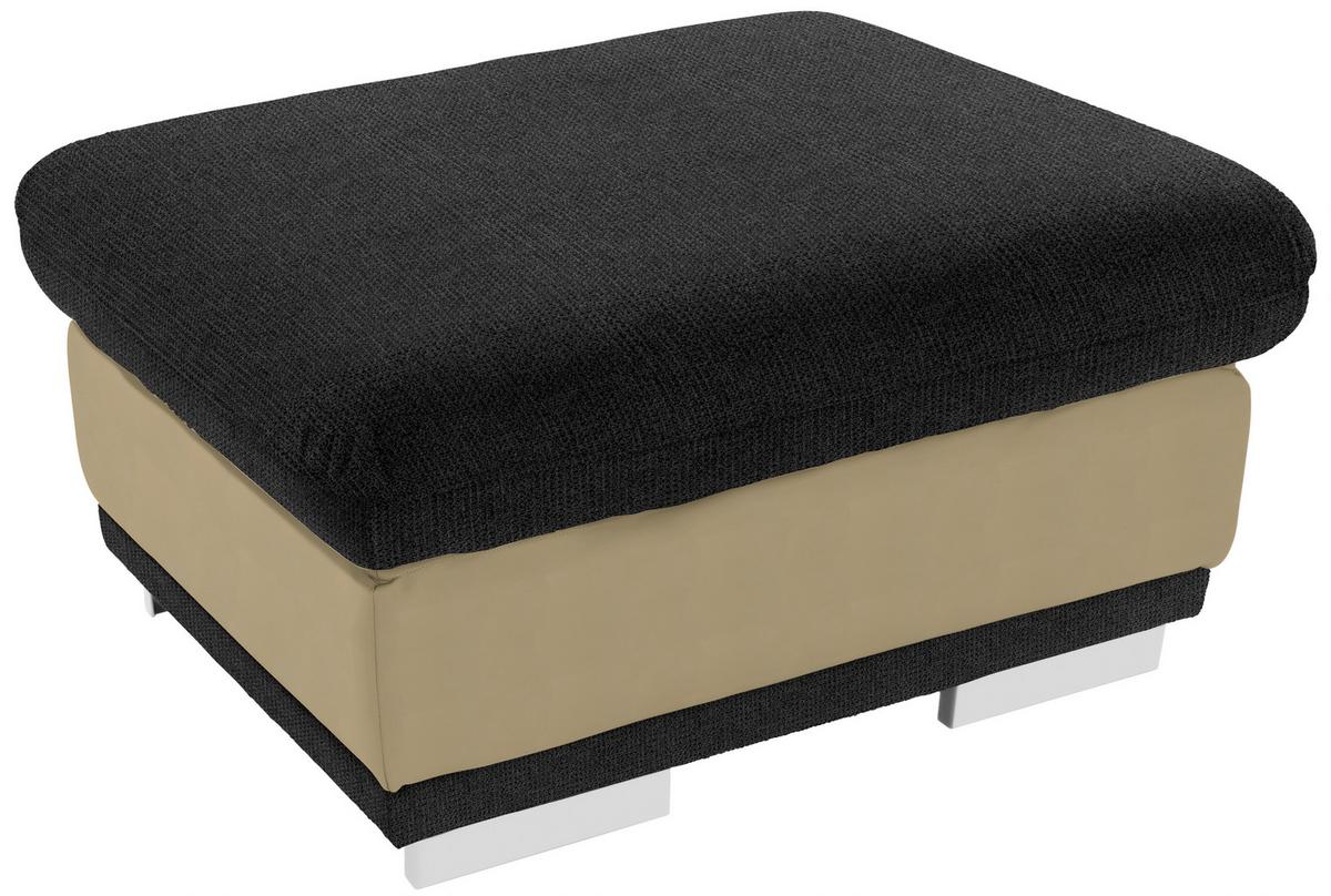 Tabure Seaside - barve kroma/črna, Konvencionalno, kovina/tekstil (97/47/67cm) - Premium Living