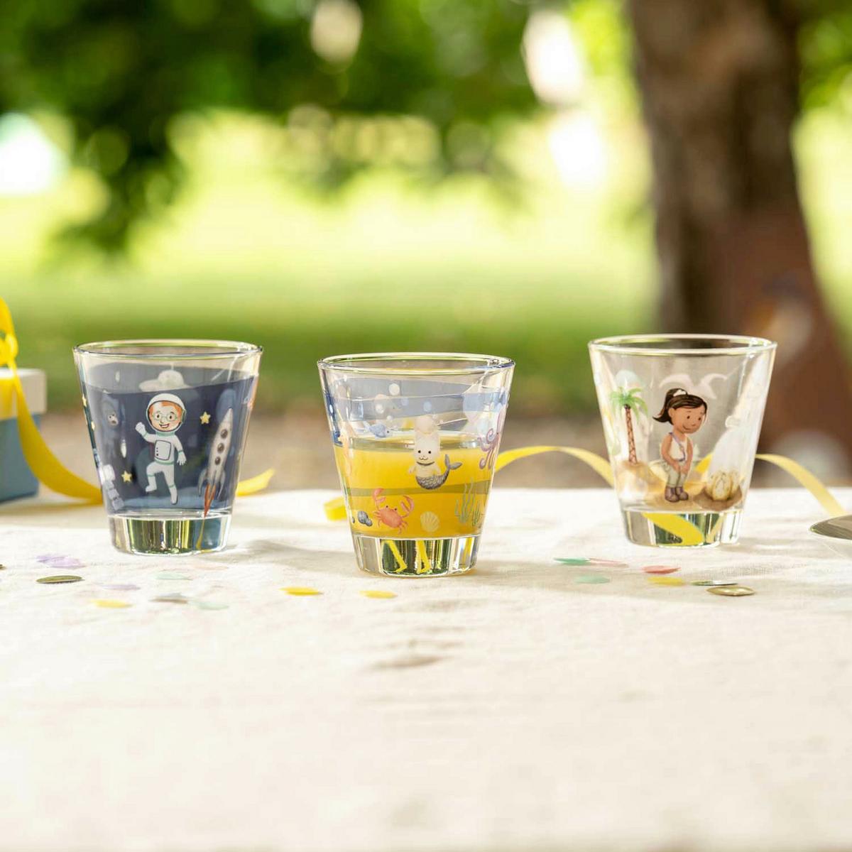 ZESTAW SZKLANEK DLA DZIECI 023680 - przejrzysty, Trend, szkło (26,50/9,8/17,70cm) - Leonardo