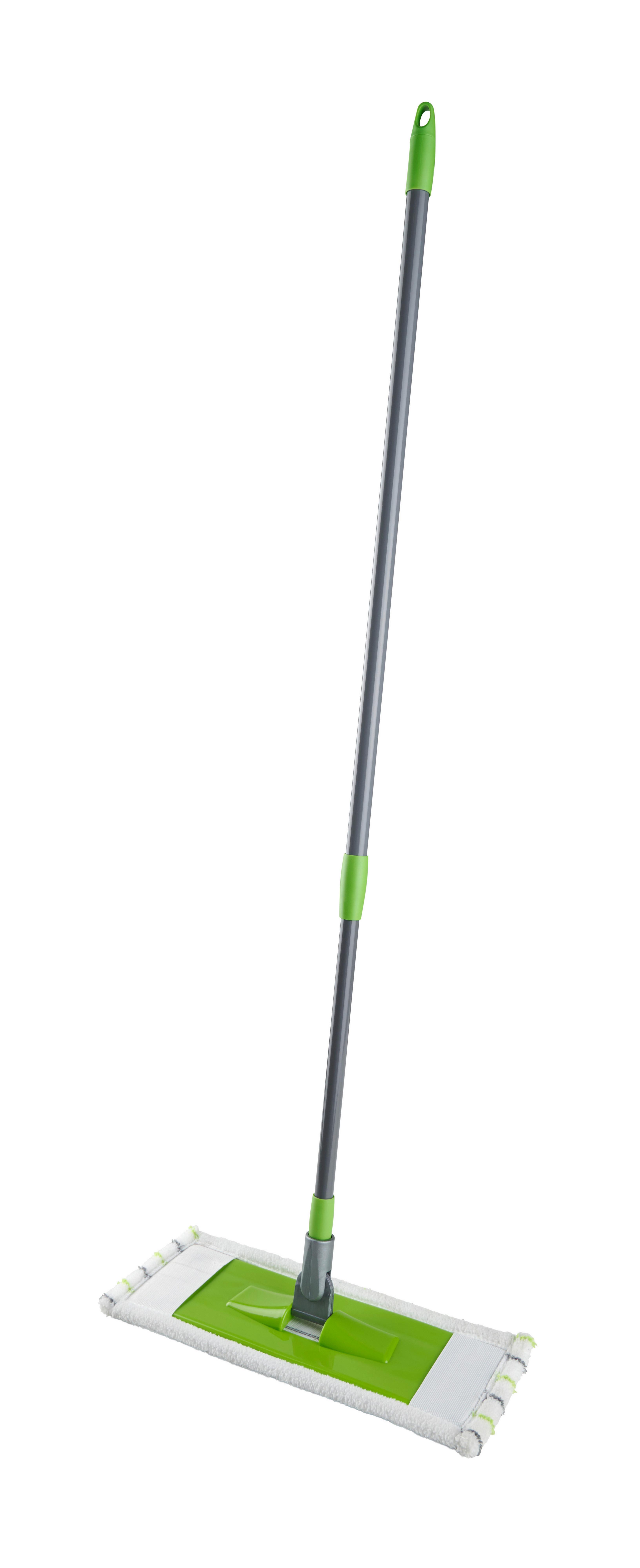 Felmosó Mop Struppi - szürke/zöld, Konventionell, műanyag/textil (40/16/155cm) - Modern Living