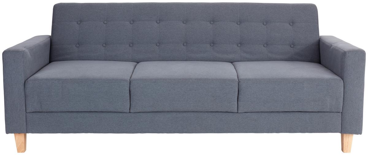 Zofa Levi, Siva, Ležišče - siva/naravne barve, Moderno, tekstil/les (208/85/88cm)