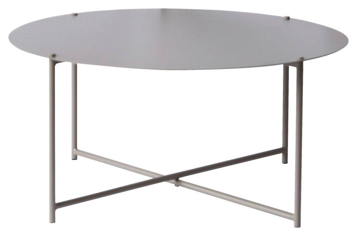 STOLIK KAWOWY BARRY -EXKLUSIV- - antracytowy/taupe, Design, metal (83/83/40cm) - Xora