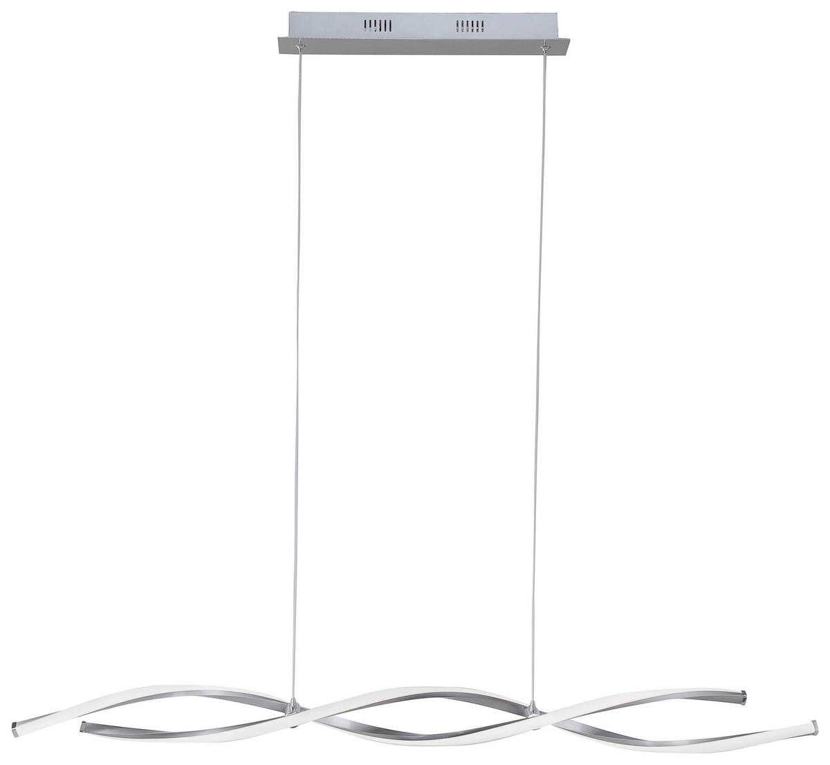 LAMPA WISZĄCA LED 9142-55 POLINA - kolor niklowy, Design, metal (110/8/140cm) - Paul Neuhaus