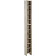 Regal Za Cd-je Hallo 2 - hrast, leseni material (20/185/17cm) Regal Za Cd-je Hallo 2 - hrast, leseni material (20/185/17cm)