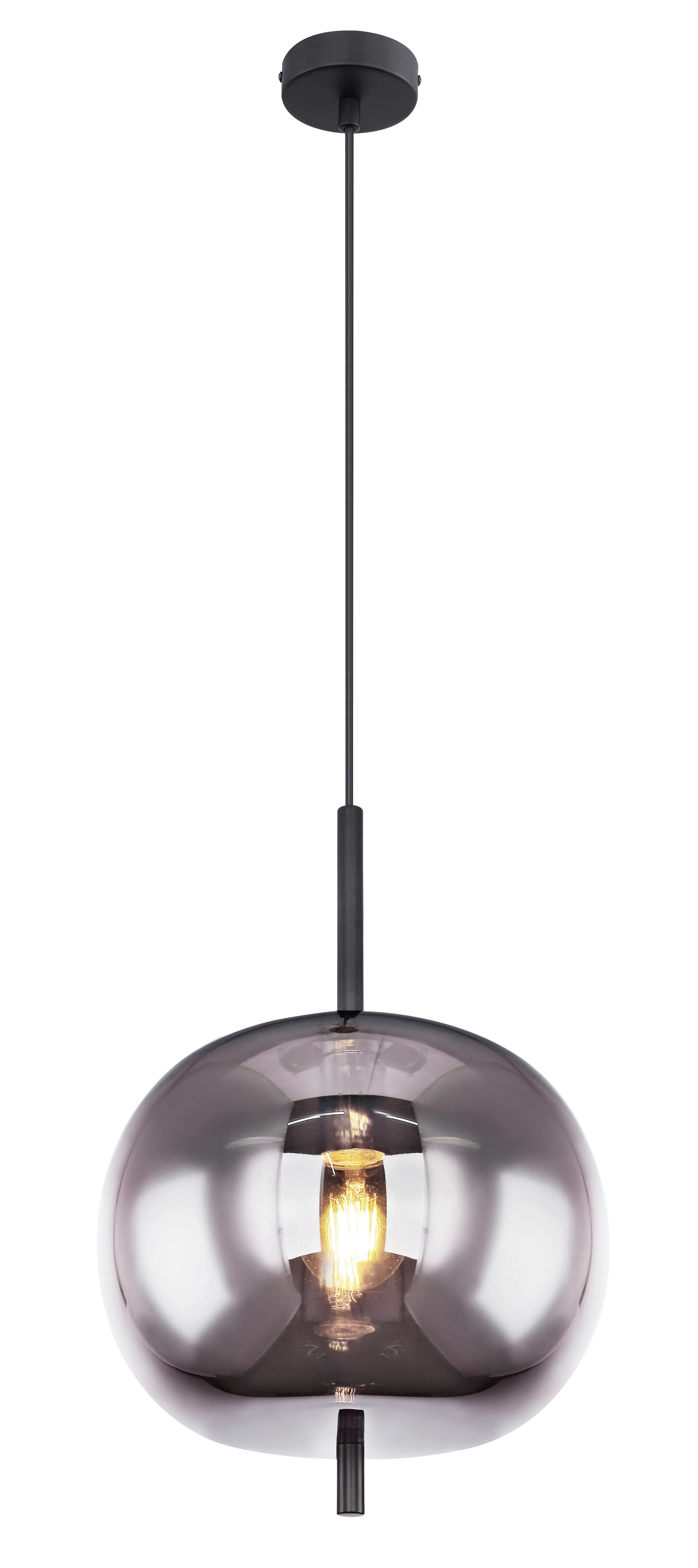 LAMPA WISZĄCA 15345H1 - czarny, Design, metal/szkło (30/120cm) - Globo