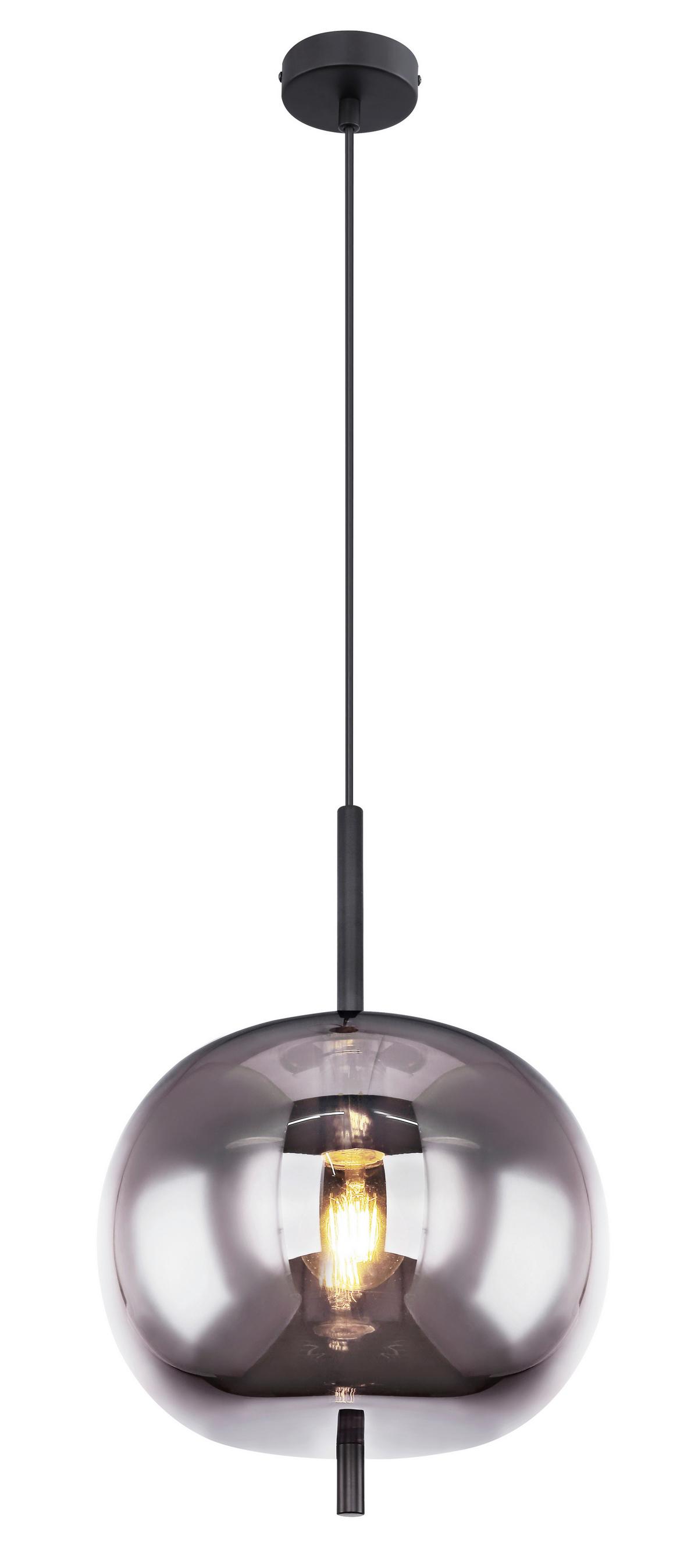 LAMPA WISZĄCA 15345H1 - czarny, Design, metal/szkło (30/120cm) - Globo