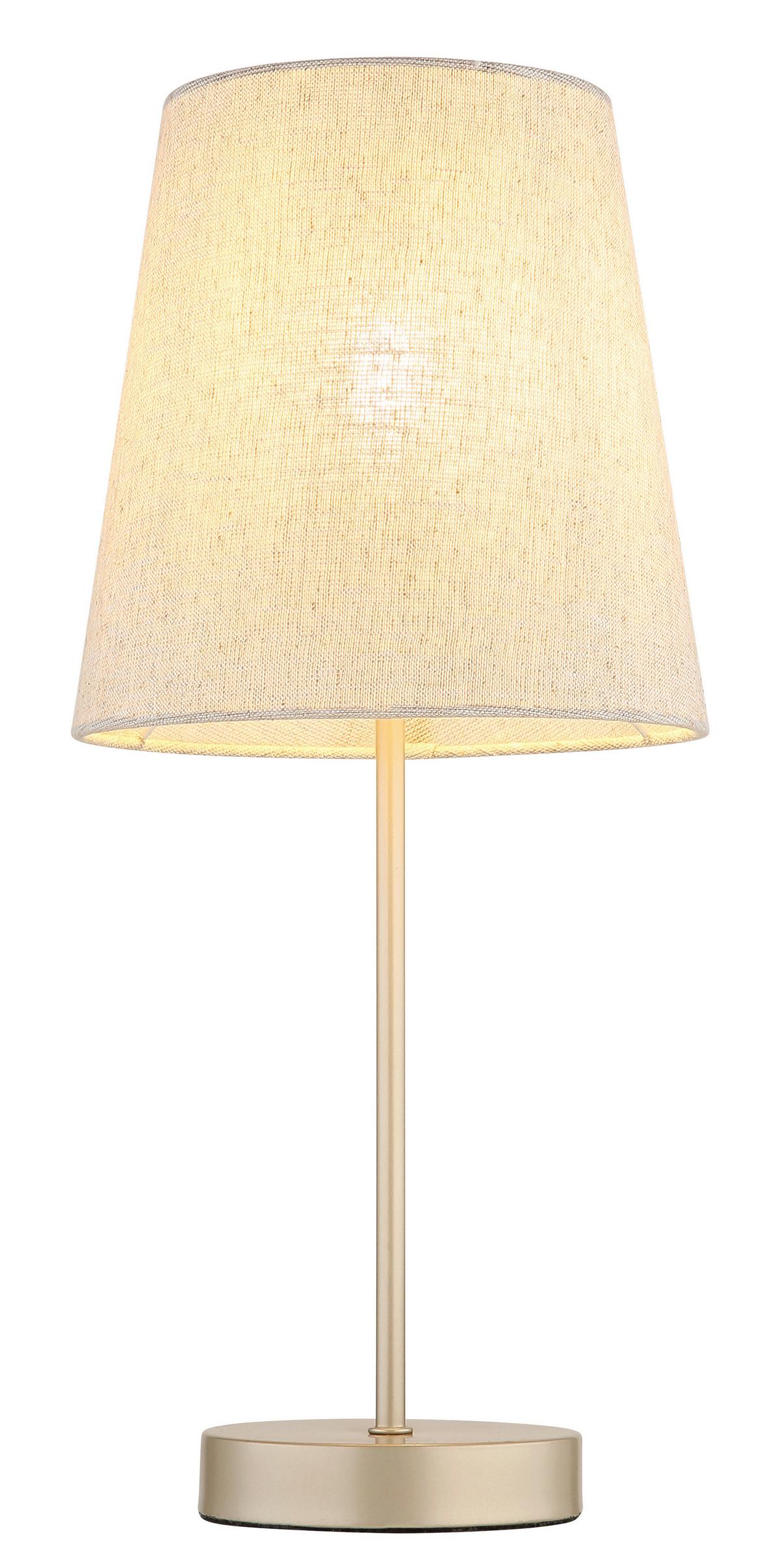 Stona Lampa Joris - šampanjac/bež, Dizajnerski, tekstil/metal (20/45cm) - Globo