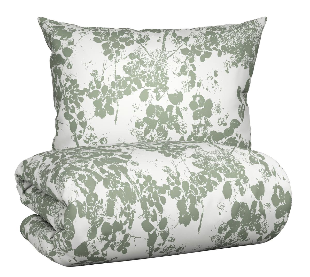 BETTWÄSCHESET SKUGGAN - Salbeigrün, Romantik / Landhaus, Textil (160/210cm) - Modern Living