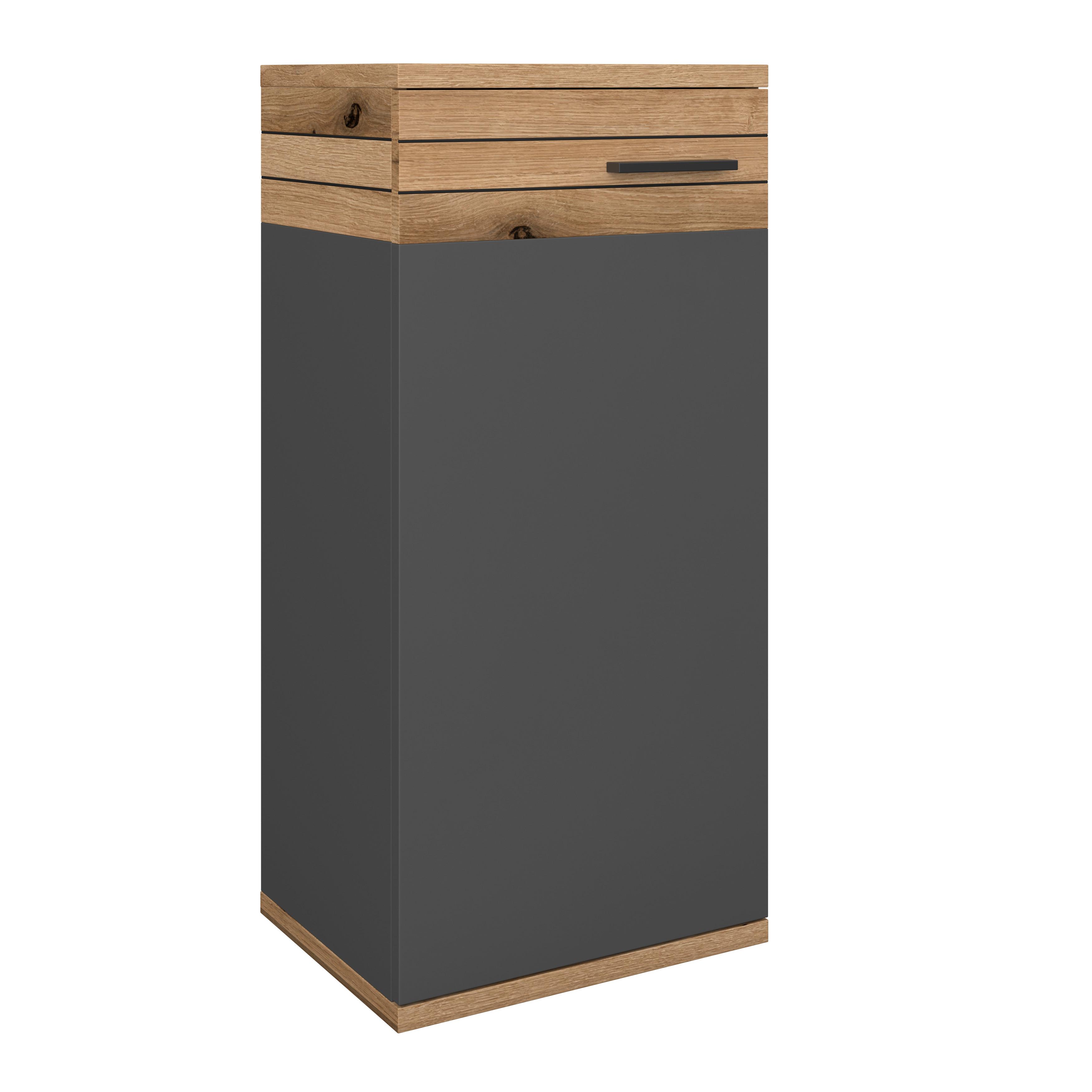 Donji Element Cotia - boje hrasta/crna, Moderno, drvni materijal/metal (40/86/30cm) - James Wood