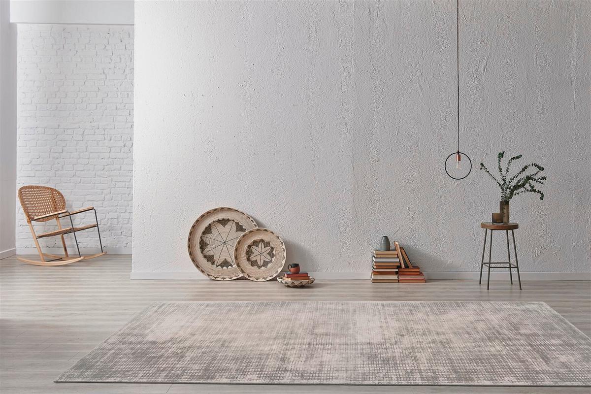 LÄUFER BRIDGET 125 SILBER - Silberfarben, Konventionell, Textil (80/150cm) - Kayoom