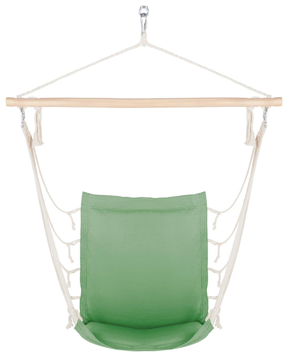Hängesessel Relax in Jadegrün - Jadegrün/Naturfarben, Holz/Textil (100/47cm) - Modern Living