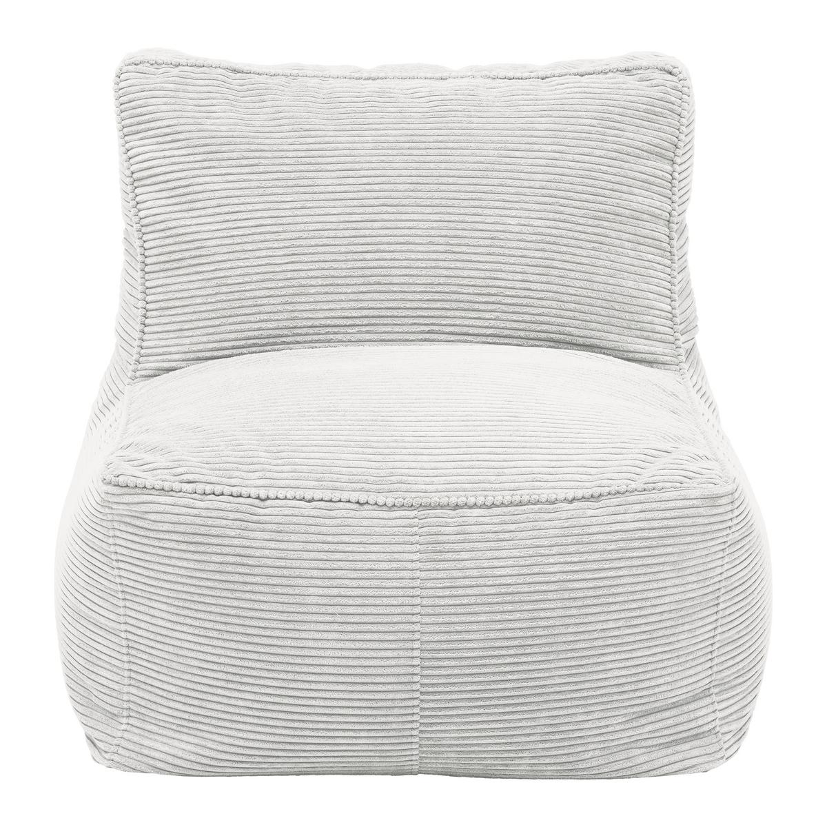 Sitzsack Caroline Weiß - Weiß, MODERN, Textil (75/84/88cm) - Mömax