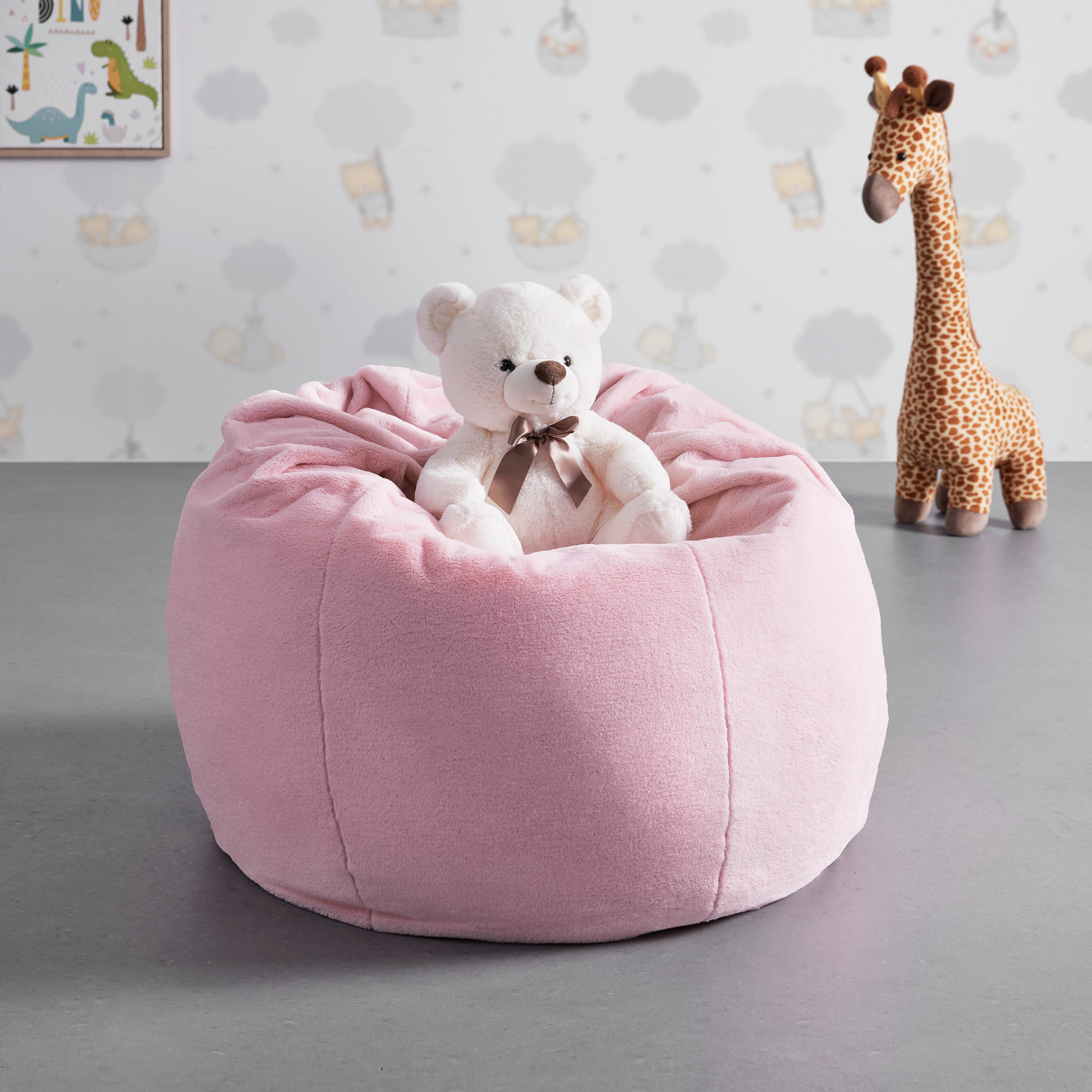 Sitzsack Mario Rosa Samt - Pink/Rosa, MODERN, Textil (64/114cm) - Bessagi Kids