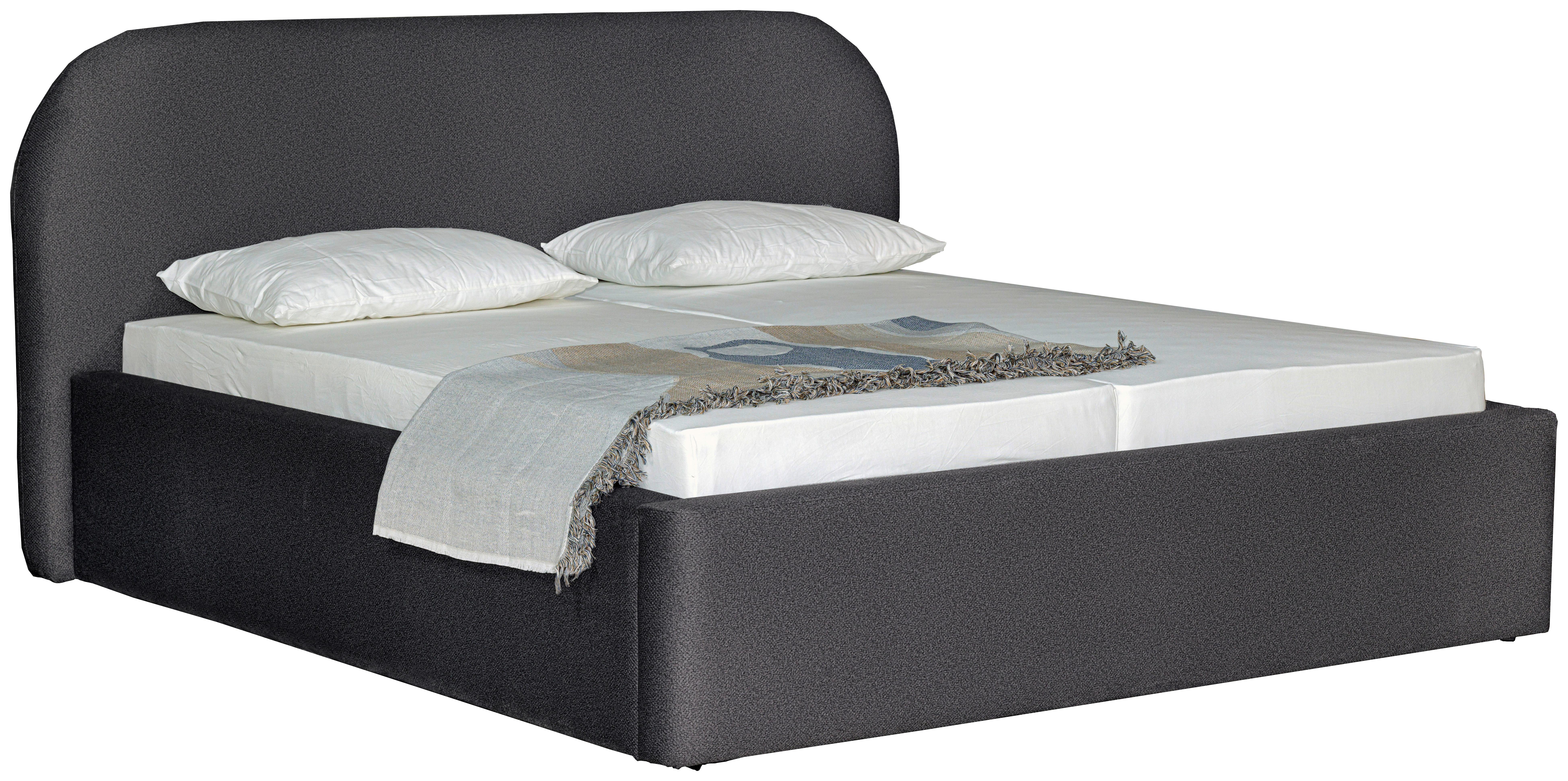 Oblazinjena Postelja - črna/antracit, Design, tekstil/les (180/200cm) - Mömax