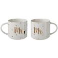 Kaffeetasse Marry ca. 480ml, 2er Set - Goldfarben/Weiß, MODERN, Keramik (10/8,8cm) - Premium Living Kaffeetasse Marry ca. 480ml, 2er Set - Goldfarben/Weiß, MODERN, Keramik (10/8,8cm) - Premium Living