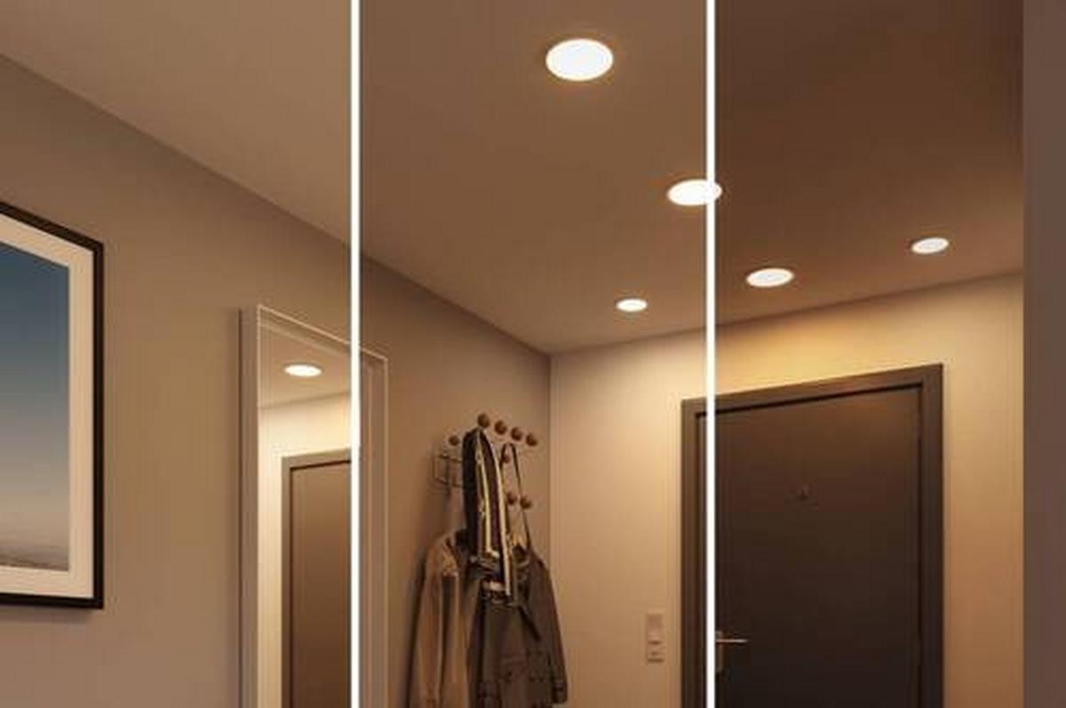 LED-Paneel Areo VariFit in Chromfarben max. 13 Watt - Chromfarben, Design, Kunststoff (17,5cm) - Paulmann
