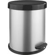 Kosmetikeimer Weissblech - Silberfarben/Schwarz, Kunststoff/Metall (4l)