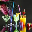 Champagnerglas Lucia in versch. Farben - Blau/Pink, Kunststoff (6/24cm)
