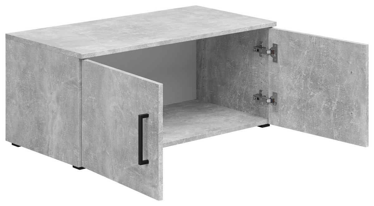 Aufsatzschrank Multistauraum Grau - Schwarz/Grau, Modern, Holzwerkstoff/Kunststoff (80/35/40cm) - Premium Living