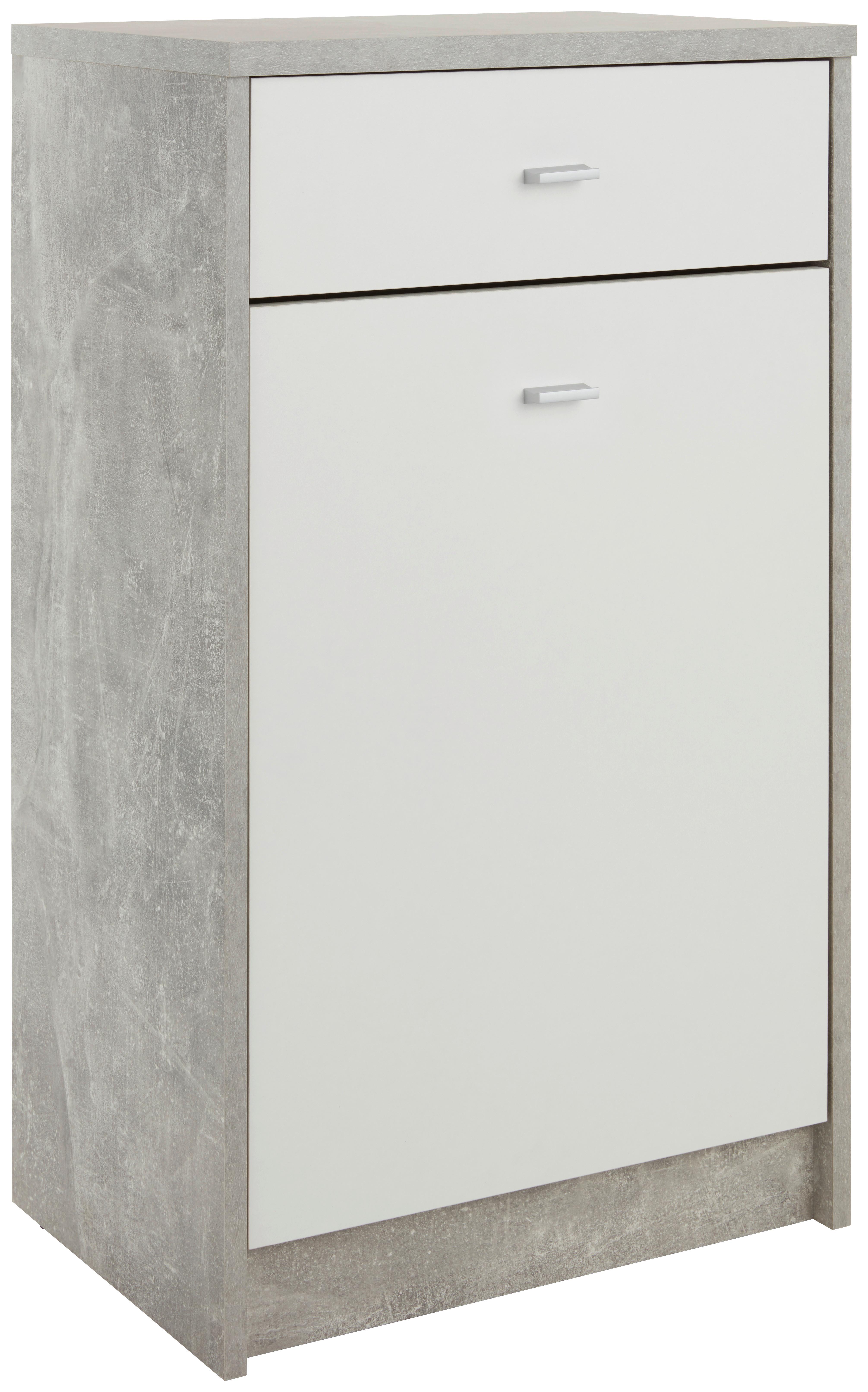Komoda 4-you New, Siva, Bela - barve kroma/siva, Moderno, umetna masa/leseni material (50/85,4/34,6cm) - Mömax