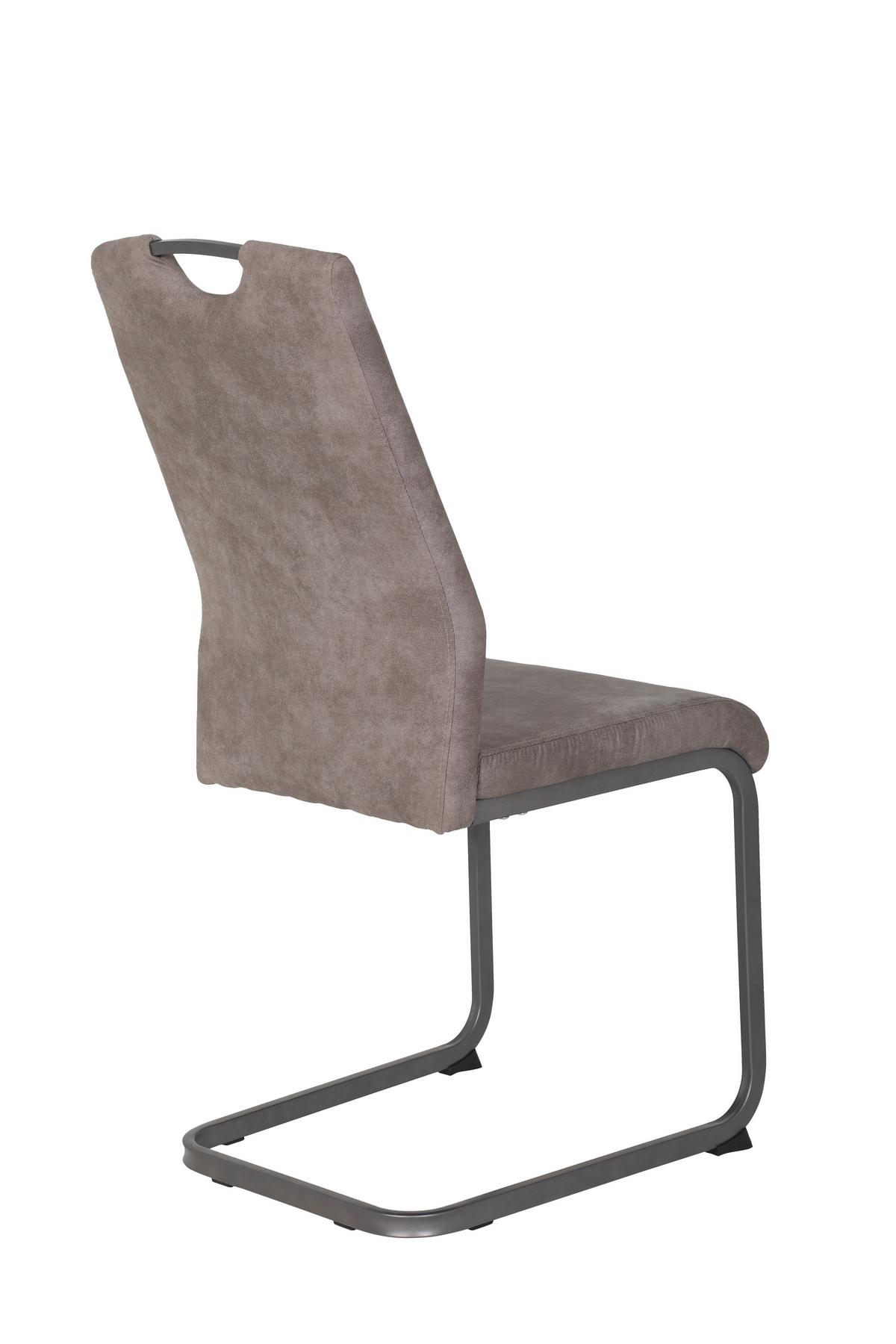 SCHWINGSTUHL-SET CHRISTINA II S 4ER-SET - Grau, MODERN, Textil/Metall (44/61/98cm) - MID.YOU