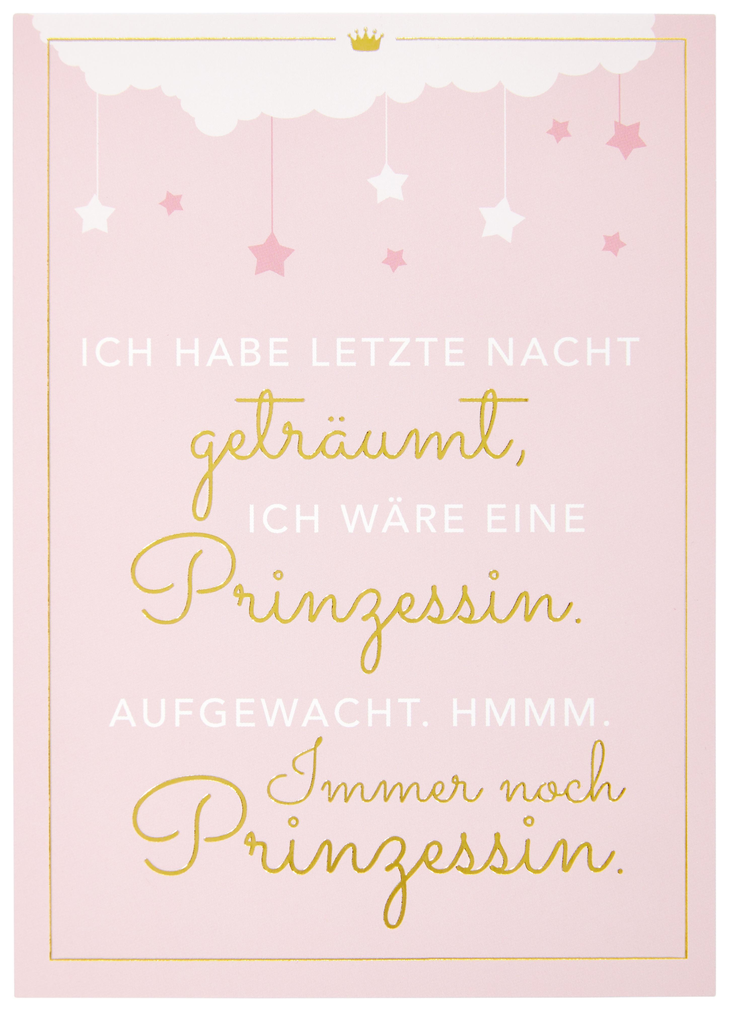 Postkarte Vollzeitprinzessin in Rosa online kaufen mömax